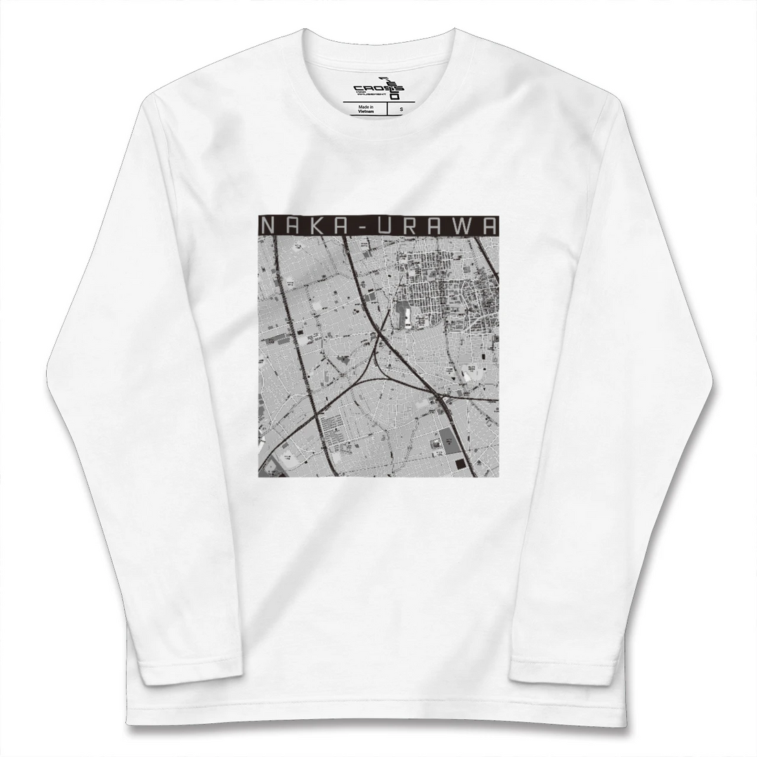 【中浦和(埼玉県)】地図柄ロングスリーブTシャツ