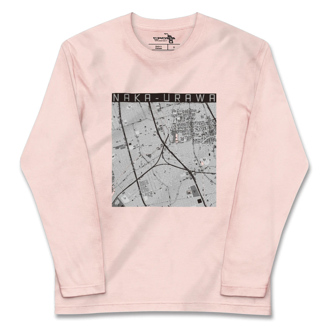 【中浦和(埼玉県)】地図柄ロングスリーブTシャツ