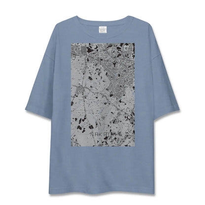 【中田（神奈川県）】地図柄ビッグシルエットTシャツ