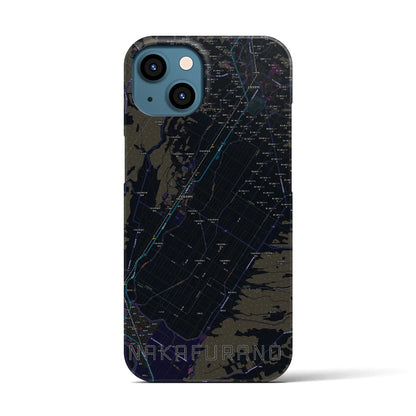 【中富良野（北海道）】地図柄iPhoneケース（バックカバータイプ）