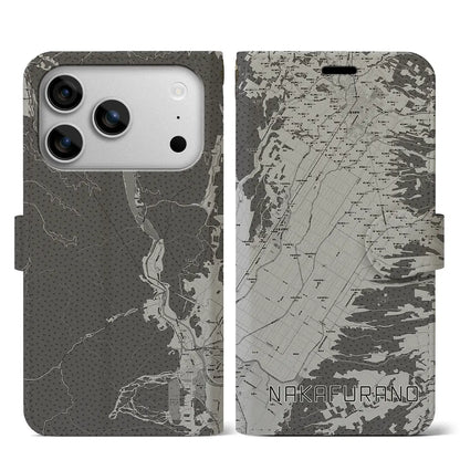 【中富良野（北海道）】地図柄iPhoneケース（手帳タイプ）