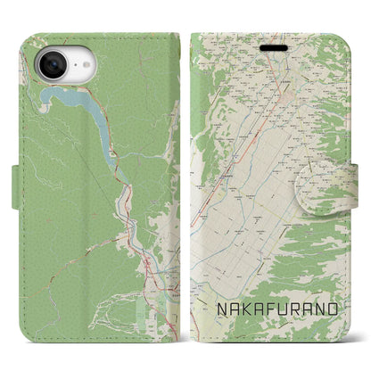 【中富良野（北海道）】地図柄iPhoneケース（手帳タイプ）