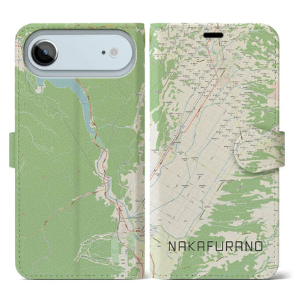 【中富良野（北海道）】地図柄iPhoneケース（手帳タイプ）