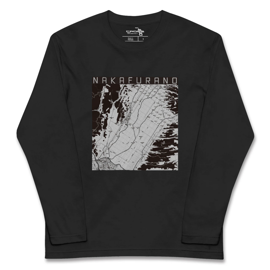 【中富良野(北海道)】地図柄ロングスリーブTシャツ