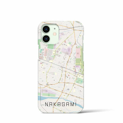 【中神（東京都）】地図柄iPhoneケース（バックカバータイプ）