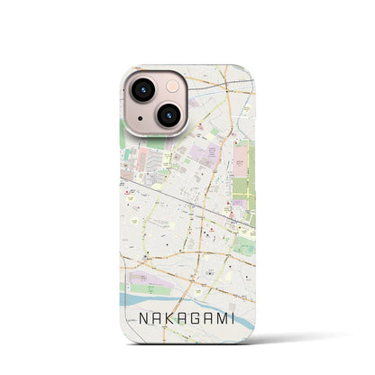 【中神（東京都）】地図柄iPhoneケース（バックカバータイプ）