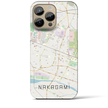 【中神（東京都）】地図柄iPhoneケース（バックカバータイプ）