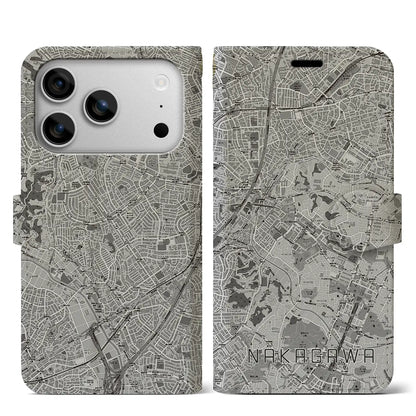 【中川（神奈川県）】地図柄iPhoneケース（手帳タイプ）