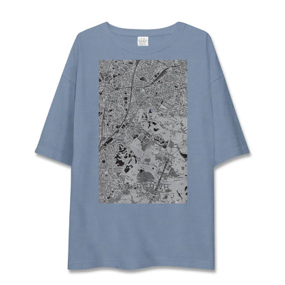 【中川（神奈川県）】地図柄ビッグシルエットTシャツ
