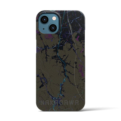 【那珂川（福岡県）】地図柄iPhoneケース（バックカバータイプ）