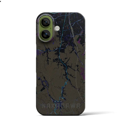 【那珂川（福岡県）】地図柄iPhoneケース（バックカバータイプ）