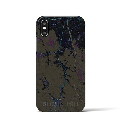 【那珂川（福岡県）】地図柄iPhoneケース（バックカバータイプ）