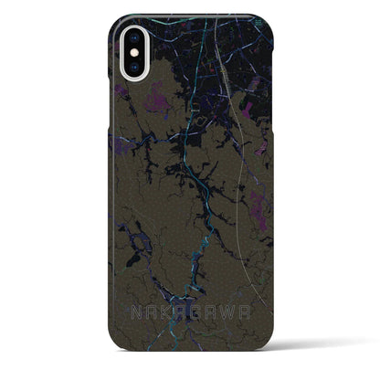 【那珂川（福岡県）】地図柄iPhoneケース（バックカバータイプ）