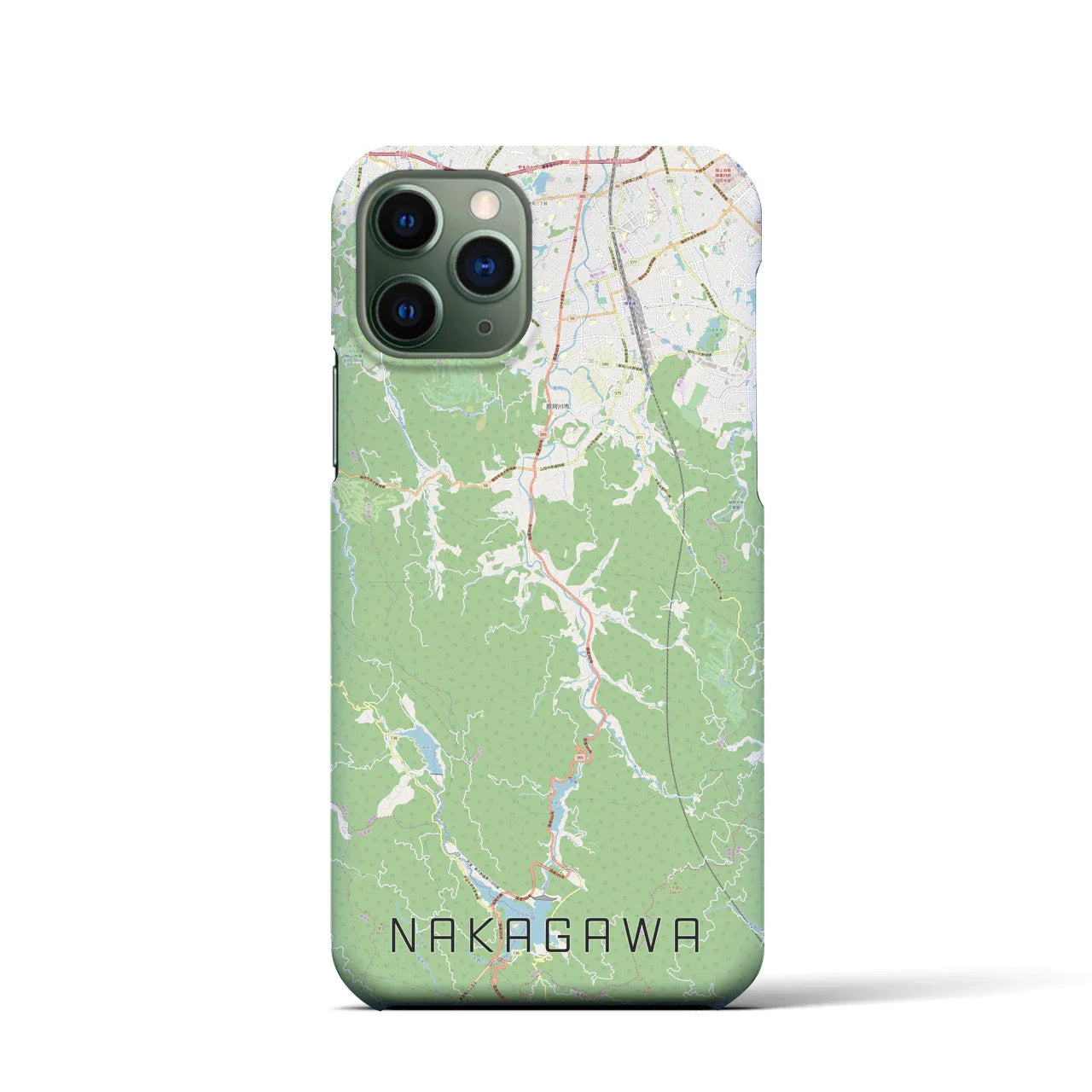 【那珂川（福岡県）】地図柄iPhoneケース（バックカバータイプ）