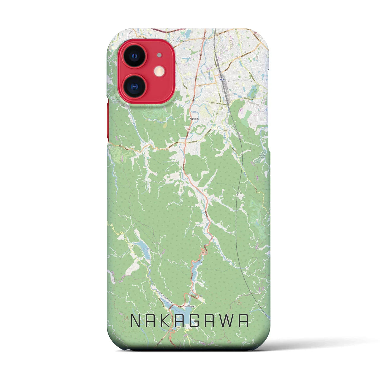 【那珂川（福岡県）】地図柄iPhoneケース（バックカバータイプ）