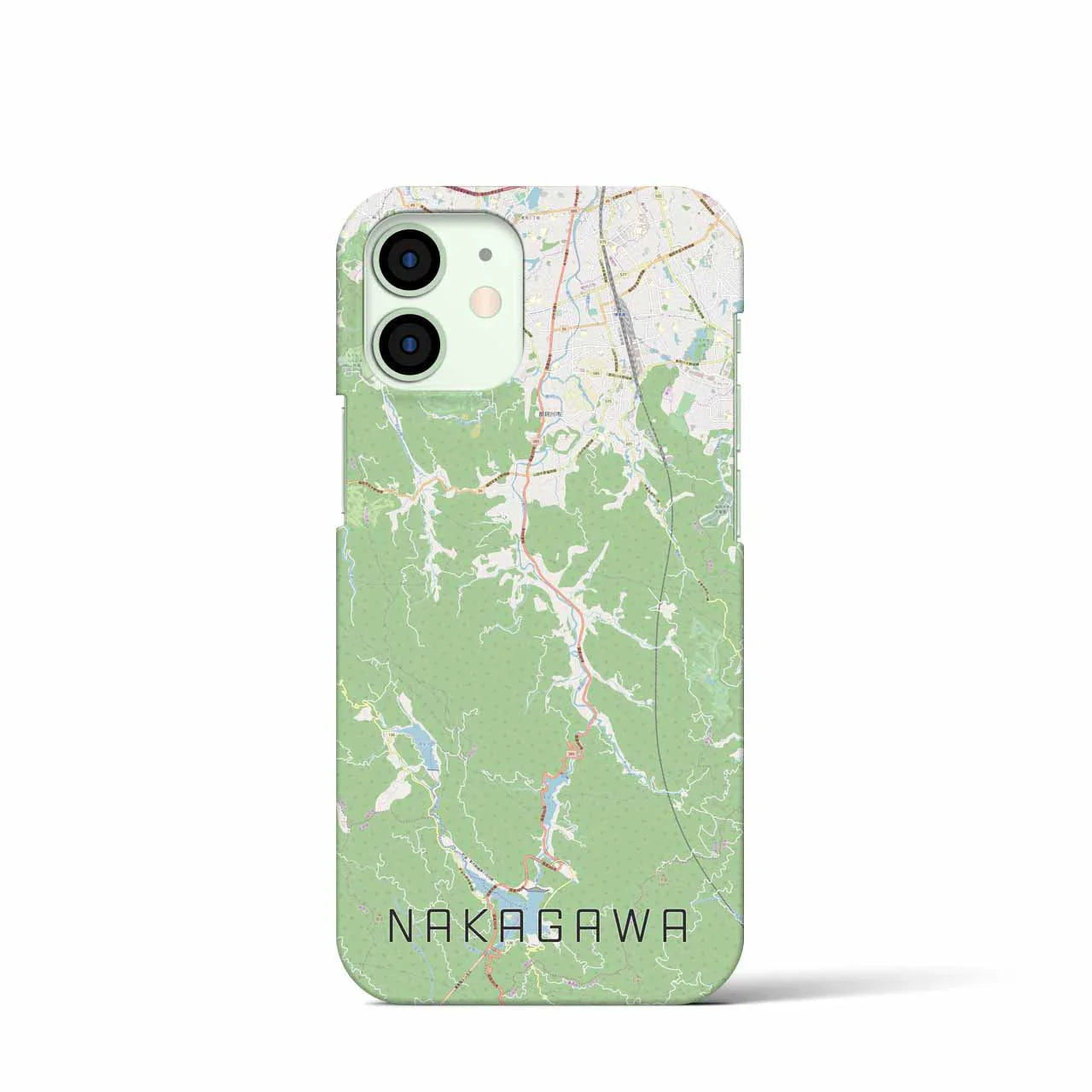 【那珂川（福岡県）】地図柄iPhoneケース（バックカバータイプ）