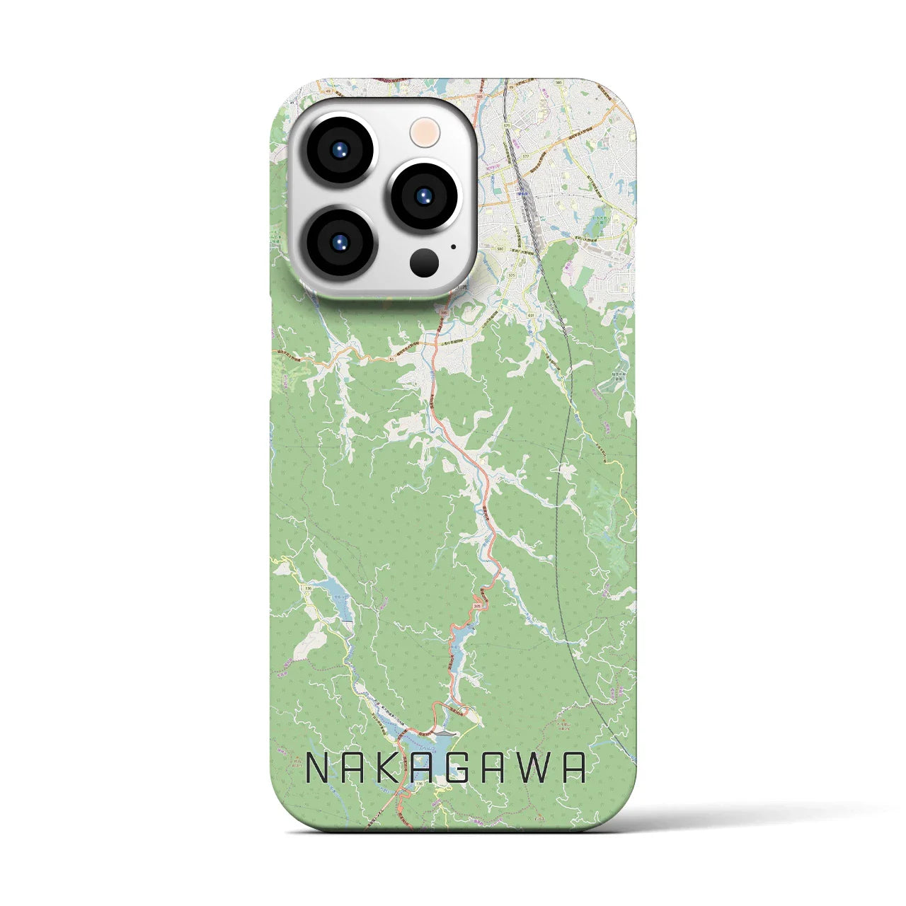 【那珂川（福岡県）】地図柄iPhoneケース（バックカバータイプ）