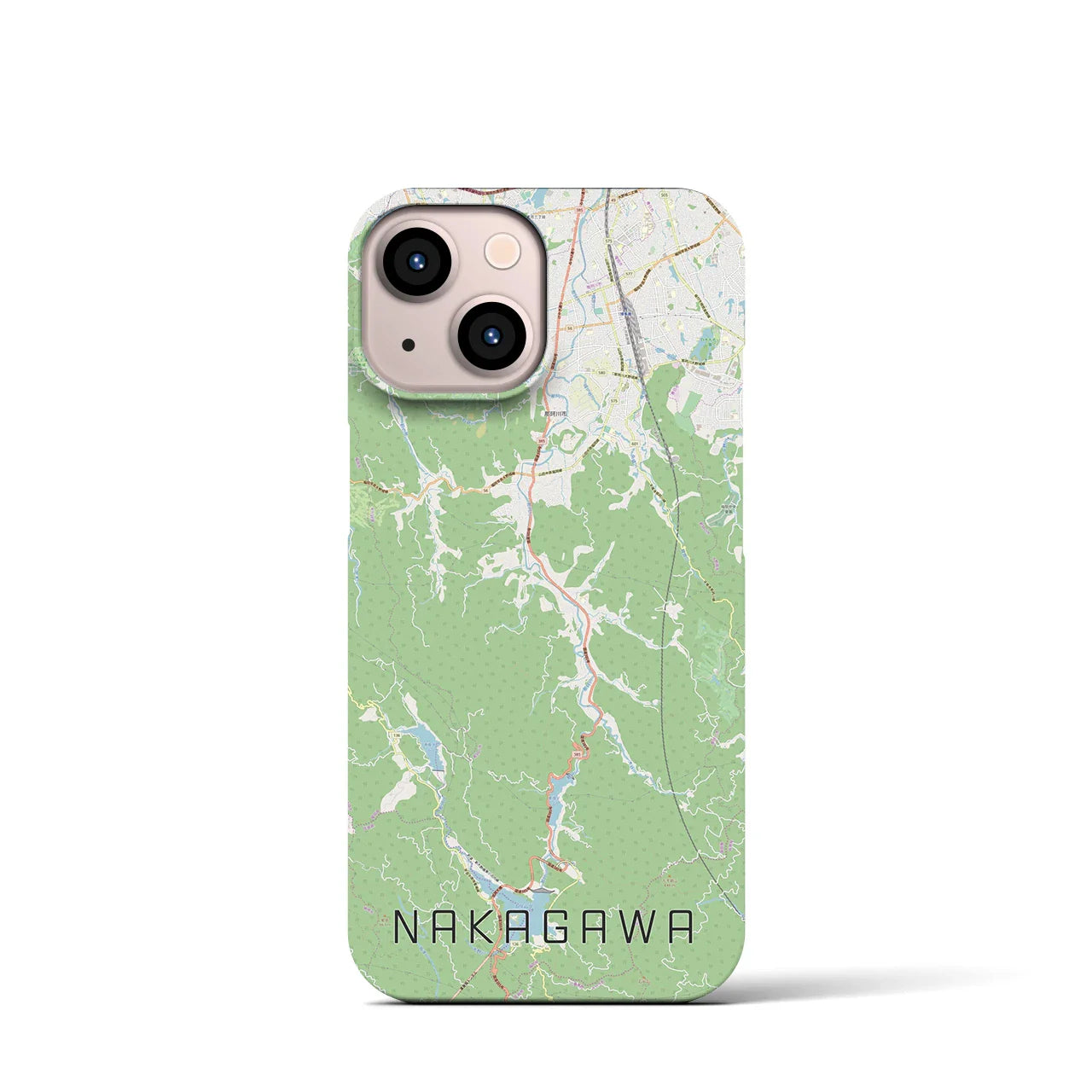 【那珂川（福岡県）】地図柄iPhoneケース（バックカバータイプ）