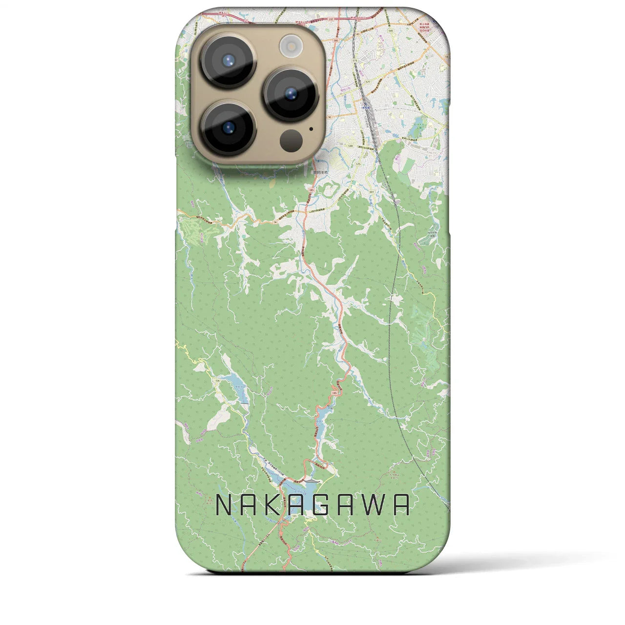【那珂川（福岡県）】地図柄iPhoneケース（バックカバータイプ）