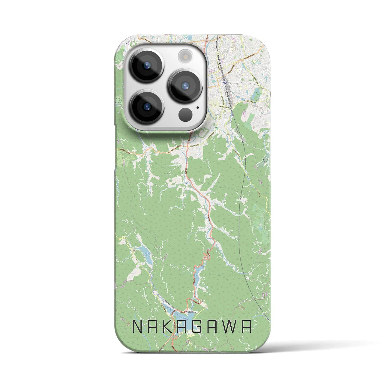【那珂川（福岡県）】地図柄iPhoneケース（バックカバータイプ）