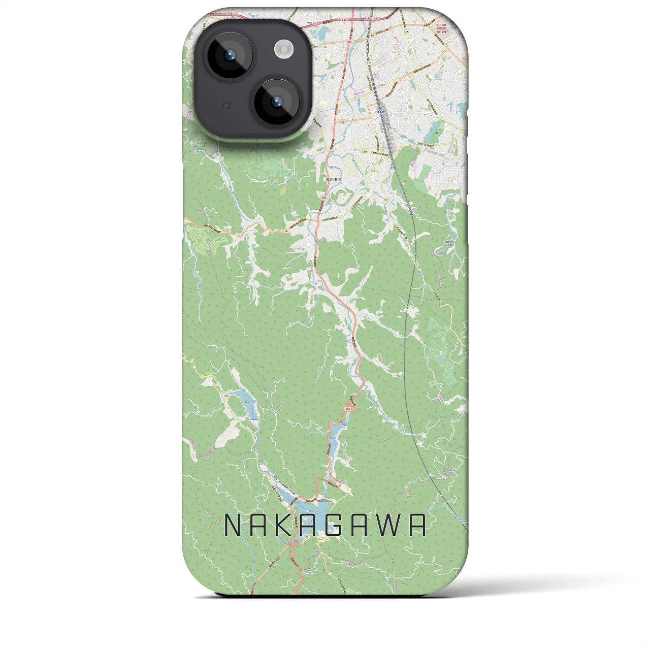 【那珂川（福岡県）】地図柄iPhoneケース（バックカバータイプ）