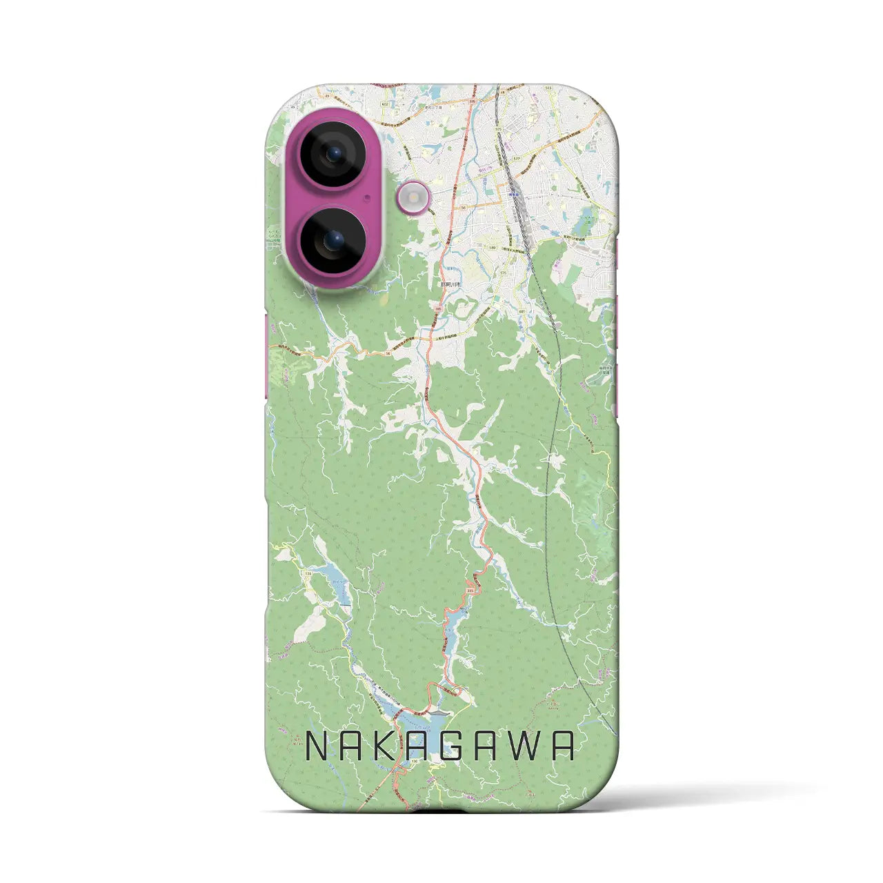【那珂川（福岡県）】地図柄iPhoneケース（バックカバータイプ）