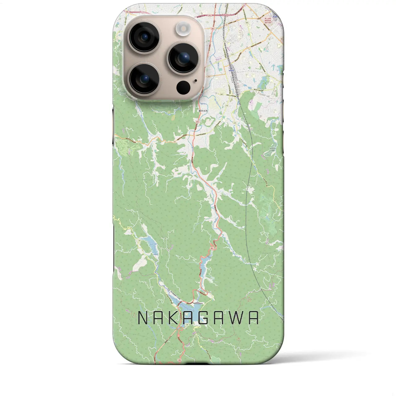 【那珂川（福岡県）】地図柄iPhoneケース（バックカバータイプ）