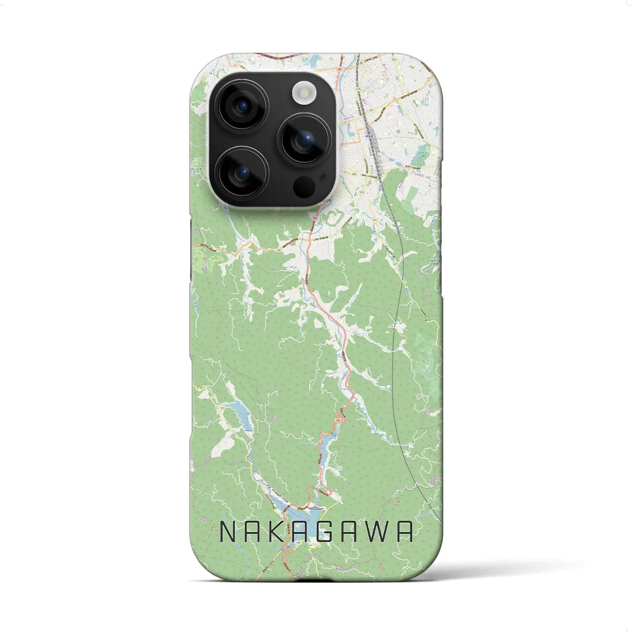 【那珂川（福岡県）】地図柄iPhoneケース（バックカバータイプ）