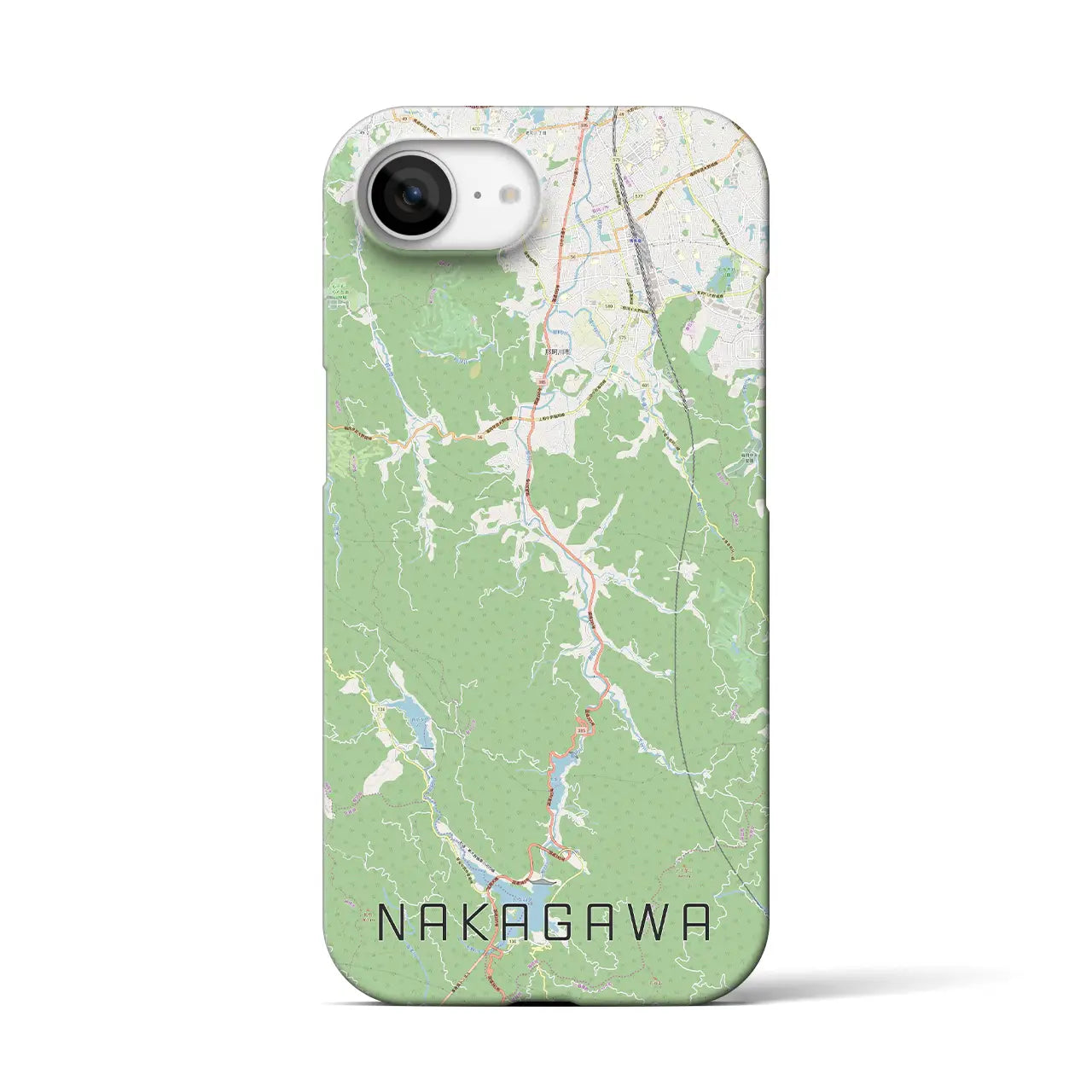 【那珂川（福岡県）】地図柄iPhoneケース（バックカバータイプ）