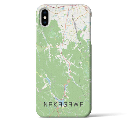 【那珂川（福岡県）】地図柄iPhoneケース（バックカバータイプ）