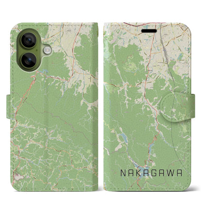 【那珂川（福岡県）】地図柄iPhoneケース（手帳タイプ）