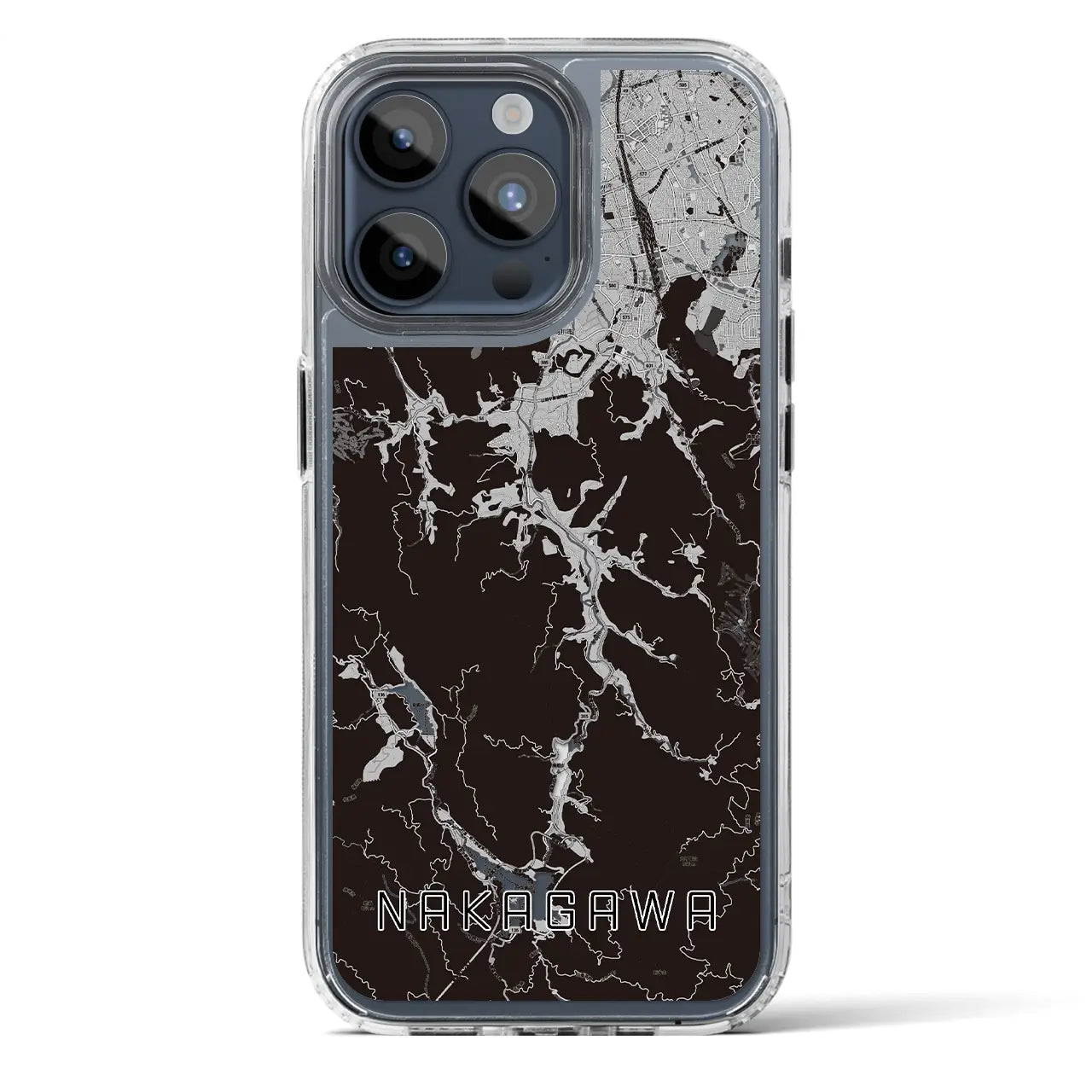 【那珂川（福岡県）】地図柄iPhoneケース（MagSafeタイプ）