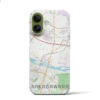 【中河原（東京都）】地図柄iPhoneケース（バックカバータイプ）