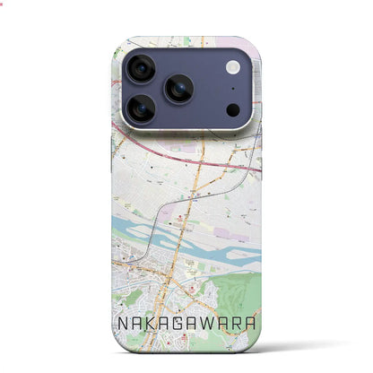 【中河原（東京都）】地図柄iPhoneケース（バックカバータイプ）