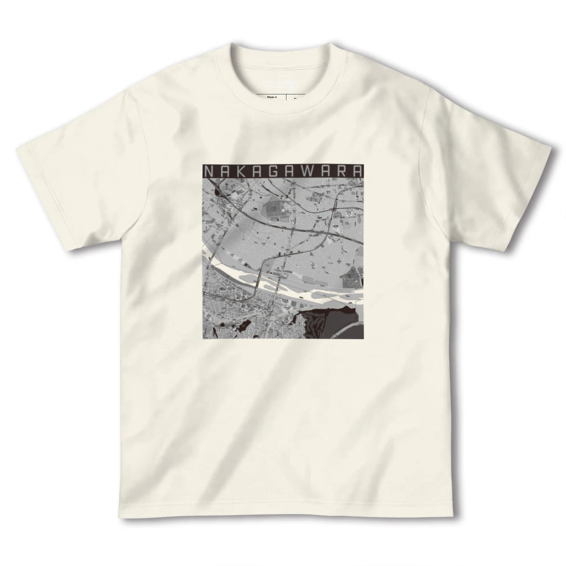 【中河原（東京都）】地図柄ヘビーウェイトTシャツ