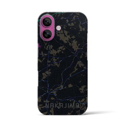 【中島（福島県）】地図柄iPhoneケース（バックカバータイプ）