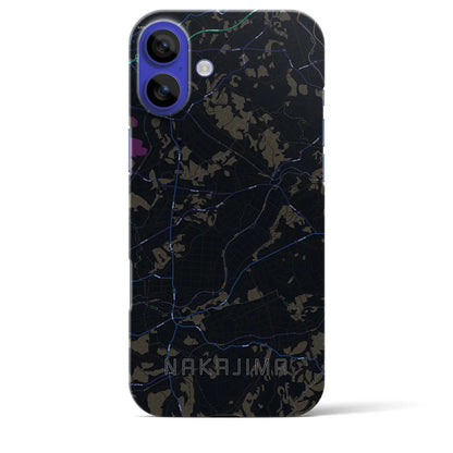 【中島（福島県）】地図柄iPhoneケース（バックカバータイプ）