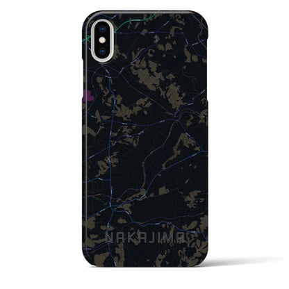 【中島（福島県）】地図柄iPhoneケース（バックカバータイプ）