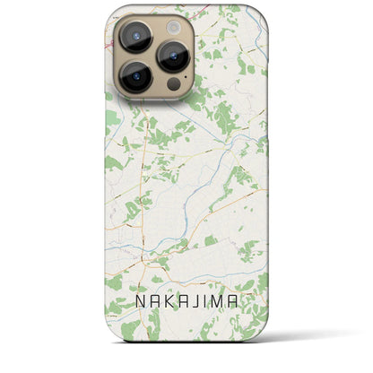 【中島（福島県）】地図柄iPhoneケース（バックカバータイプ）