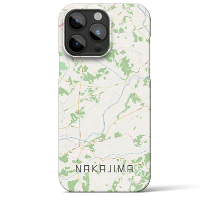 【中島（福島県）】地図柄iPhoneケース（バックカバータイプ）