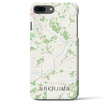 【中島（福島県）】地図柄iPhoneケース（バックカバータイプ）