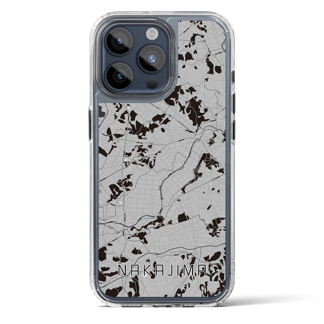 【中島（福島県）】地図柄iPhoneケース（MagSafeタイプ）