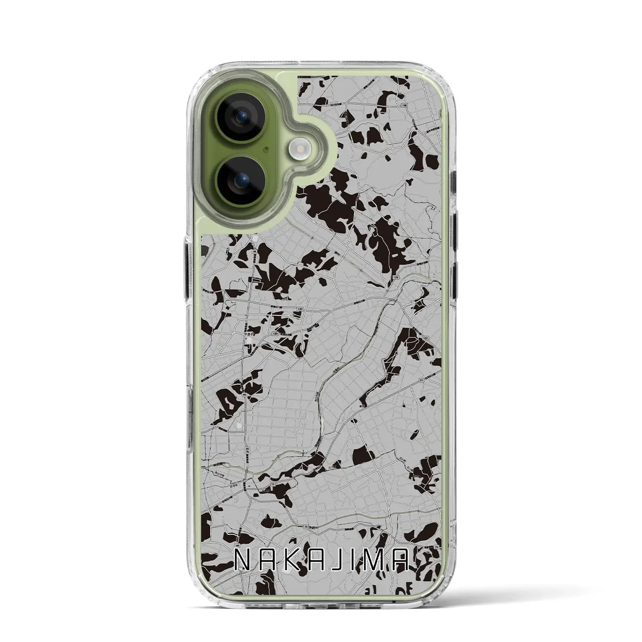 【中島（福島県）】地図柄iPhoneケース（MagSafeタイプ）