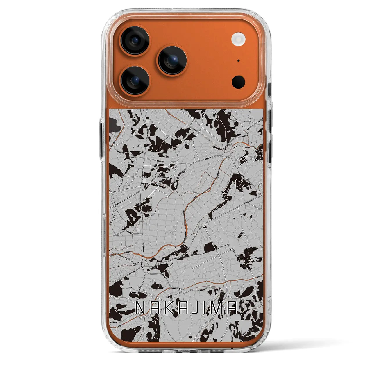 【中島（福島県）】地図柄iPhoneケース（MagSafeタイプ）