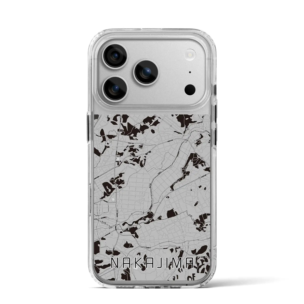 【中島（福島県）】地図柄iPhoneケース（MagSafeタイプ）