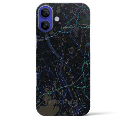 【中間（福岡県）】地図柄iPhoneケース（バックカバータイプ）