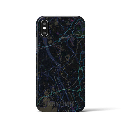 【中間（福岡県）】地図柄iPhoneケース（バックカバータイプ）