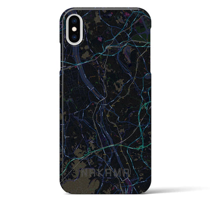 【中間（福岡県）】地図柄iPhoneケース（バックカバータイプ）