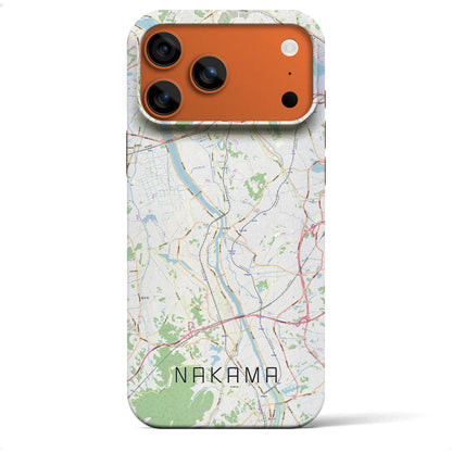 【中間（福岡県）】地図柄iPhoneケース（バックカバータイプ）