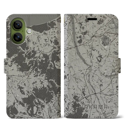 【中間（福岡県）】地図柄iPhoneケース（手帳タイプ）